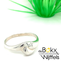 Fantasie ring zilver zonder stenen maat 58 - 58061 Fantasie ring zilver zonder stenen maat 58 - 58061