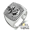 Heren zegelring met zirkonia maat 62 - 58144 Heren zegelring met zirkonia maat 62 - 58144