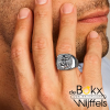 Heren zegelring met zirkonia maat 62 - 58144 Heren zegelring met zirkonia maat 62 - 58144