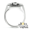 Heren zegelring met zirkonia maat 62 - 58144 Heren zegelring met zirkonia maat 62 - 58144