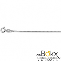 Wit gouden gourmet ketting 41 - 43 - 45cm - 57121 Wit gouden gourmet ketting 41 - 43 - 45cm - 57121