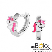 Oorringen zilver eenhoorn / unicorn - 57137 Oorringen zilver eenhoorn / unicorn - 57137