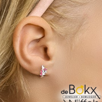 Oorringen zilver eenhoorn / unicorn - 57137 Oorringen zilver eenhoorn / unicorn - 57137