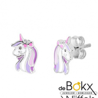 Oorknoppen eenhoorn /unicorn zilver - 57135 Oorknoppen eenhoorn /unicorn zilver - 57135