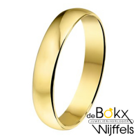 Amorio Trouwring geel goud 4mm klassiek - 57858 Amorio Trouwring geel goud 4mm klassiek - 57858