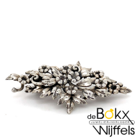 broche zilver bloemen en blaadjes - 57892 broche zilver bloemen en blaadjes - 57892