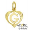 Hartjes hanger goud letter G - 57328