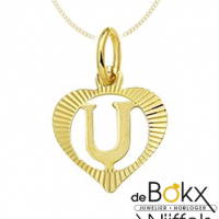 Hartjes hanger goud letter U - 57329 Hartjes hanger goud letter U - 57329
