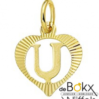 Hartjes hanger goud letter U - 57329 Hartjes hanger goud letter U - 57329