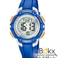 Kinderhorloge digitaal Calypso blauw met lampje - 57384