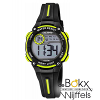 Kinderhorloge digitaal Calypso zwart geel met lampje - 57386