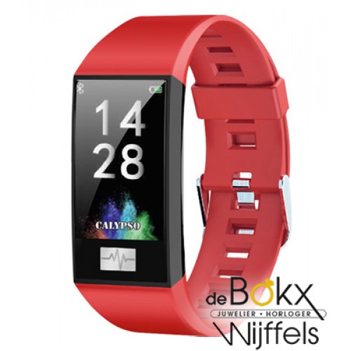 Smartime Calypso watches Fitness tracke horloge rood / blauw - 57396 Smartime Calypso watches Fitness tracke horloge rood / blauw - 57396