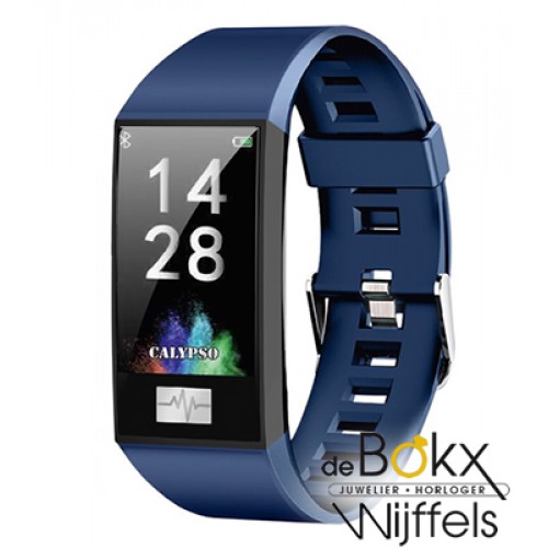 Smartime Calypso watches Fitness tracke horloge rood / blauw - 57396 Smartime Calypso watches Fitness tracke horloge rood / blauw - 57396