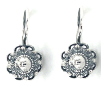 echte zeeuwseknoop oorhangers / oorhaken in zilver 8mm - 57436 echte zeeuwseknoop oorhangers / oorhaken in zilver 8mm - 57436