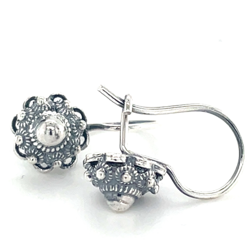 echte zeeuwseknoop oorhangers / oorhaken in zilver 8mm - 57436 echte zeeuwseknoop oorhangers / oorhaken in zilver 8mm - 57436