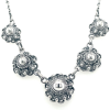 collier Zeeuwse knoop ketting 5 knoopjes dutch button zilver - 57454 collier Zeeuwse knoop ketting 5 knoopjes dutch button zilver - 57454