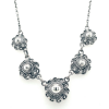 collier Zeeuwse knoop ketting 5 knoopjes dutch button zilver - 57454 collier Zeeuwse knoop ketting 5 knoopjes dutch button zilver - 57454