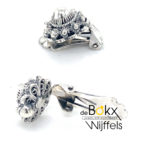 Zeeuwse knoop zilveren oorclips 12mm - 57455 Zeeuwse knoop zilveren oorclips 12mm - 57455