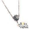 Zeeuwse knoop ketting met hanger de dutch button is 12mm zilver met parel - 57466 Zeeuwse knoop ketting met hanger de dutch button is 12mm zilver met parel - 57466