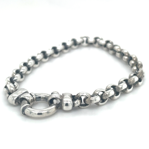 Armband zilver jasseron 19.5cm - 57479