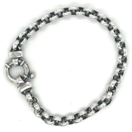 Armband zilver jasseron 19.5cm - 57479