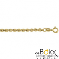 Gouden ketting koord 60cm 2.5mm 18 karaat - 57498 Gouden ketting koord 60cm 2.5mm 18 karaat - 57498