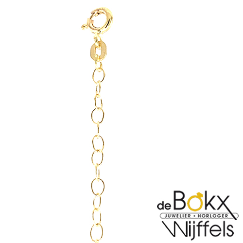 Gouden verlengketting om kettingen langer te maken 10cm - 57549