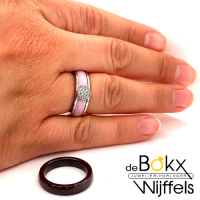 My imenso ringen set met wisselbare gekleurde ceramic maat 54 - 56300