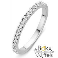 Witgouden memoire ring met 0.26crt diamant maat 54 - 56147 Witgouden memoire ring met 0.26crt diamant maat 54 - 56147