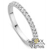 Witgouden memoire ring met 0.26crt diamant maat 54 - 56147 Witgouden memoire ring met 0.26crt diamant maat 54 - 56147