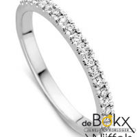 Witgouden memoire ring met 0.26crt diamant maat 54 - 56147 Witgouden memoire ring met 0.26crt diamant maat 54 - 56147