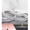 Witgouden memoire ring met 0.26crt diamant maat 54 - 56147 Witgouden memoire ring met 0.26crt diamant maat 54 - 56147