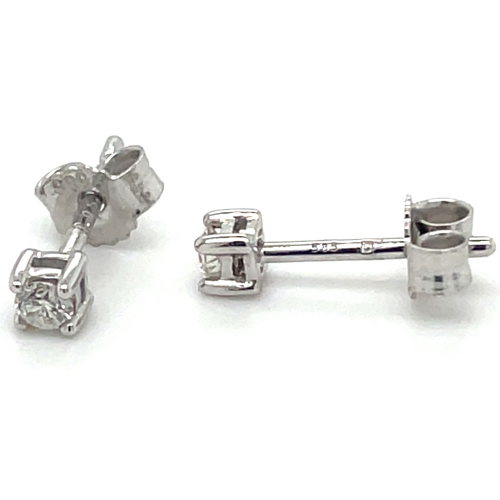 Witgouden diamanten oorbellen 0.10ct - 55520 Witgouden diamanten oorbellen 0.10ct - 55520
