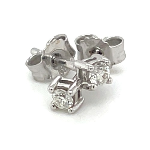 Witgouden diamanten oorbellen 0.10ct - 55520 Witgouden diamanten oorbellen 0.10ct - 55520
