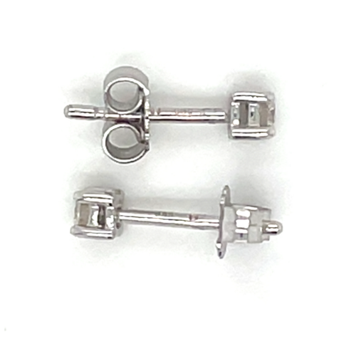 Witgouden diamanten oorbellen 0.10ct - 55520 Witgouden diamanten oorbellen 0.10ct - 55520