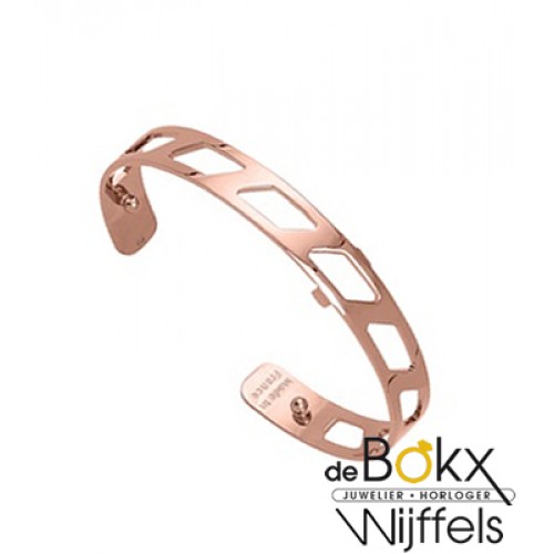 les Georgettes armband 8mm ruban roze - 56026