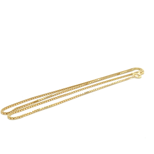 Ketting venetiaans double/goudkleurig 45cm 1.2mm - 57614 Ketting venetiaans double/goudkleurig 45cm 1.2mm - 57614