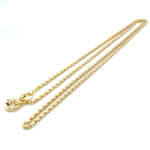 Ketting Ankers double /goudkleurig 50cm 1.7mm - 57615 Ketting Ankers double /goudkleurig 50cm 1.7mm - 57615
