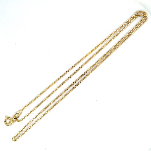 Ketting Ankers double /goudkleurig 50cm 1.7mm - 57615 Ketting Ankers double /goudkleurig 50cm 1.7mm - 57615