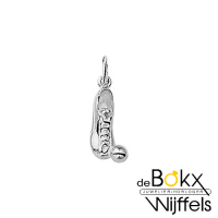 ketting met hanger voetbalschoen en bal zilver - 57662 ketting met hanger voetbalschoen en bal zilver - 57662