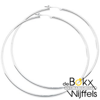 Grote zilveren oorringen 8cm - 57685 Grote zilveren oorringen 8cm - 57685