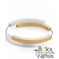 Clic by suzanne armband A32G goud kleur met vier bogen met dubbele magneetsluitingen - 56281 Clic by suzanne armband A32G goud kleur met vier bogen met dubbele magneetsluitingen - 56281