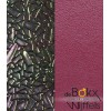 Armband Girafe 14mm les Georgettes ruthenium met leer broken glass petrol/cherry - 55792 Armband Girafe 14mm les Georgettes ruthenium met leer broken glass petrol/cherry - 55792