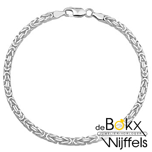 koningsketting 60cm zilver3.5mm - 55540 koningsketting 60cm zilver3.5mm - 55540