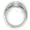 ring zilver met veel zirkonia steentjes maat 54 - 55640