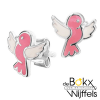 Vogel oorknopjes kinderen zilver - 55677 Vogel oorknopjes kinderen zilver - 55677