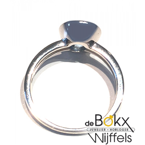 Witgoud damesringen met topaas maat 57 - 55750 Witgoud damesringen met topaas maat 57 - 55750