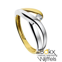 Fantasie ring goud dames met zirkonia maat 58 - 55754 Fantasie ring goud dames met zirkonia maat 58 - 55754