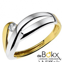 Fantasie ring goud dames met zirkonia maat 58 - 55754 Fantasie ring goud dames met zirkonia maat 58 - 55754