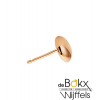 Roodgoud oorknoppen half bol - 55765 Roodgoud oorknoppen half bol - 55765